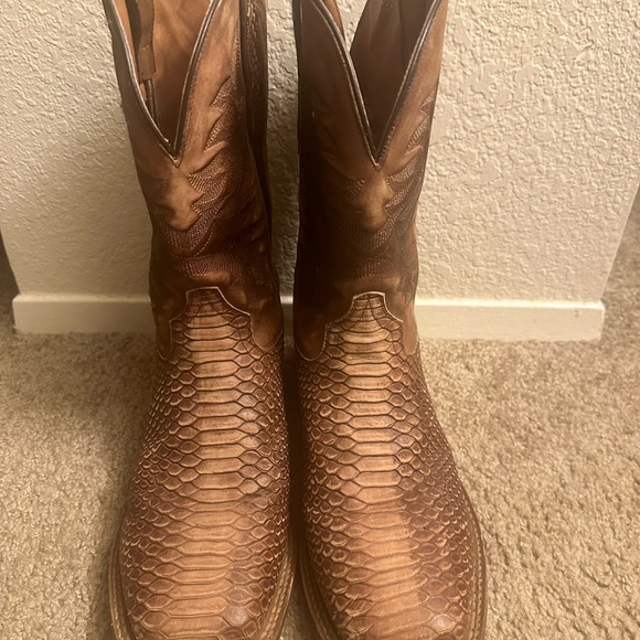Dan post - ka faux python print leather. Men’s boots. Size 12. - Picture 3 of 6